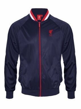 Liverpool Navy Track Jacket with Red Trim